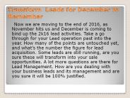 Transform  Leads for December to Remember