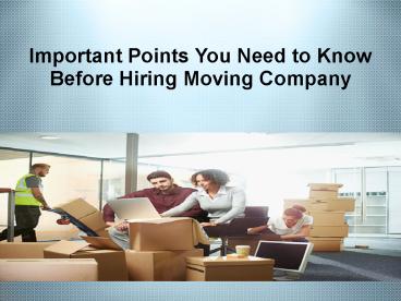 Property Planners - Role of Expert Movers