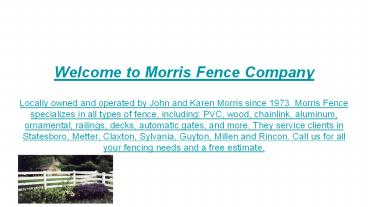 Privacy Fencing Statesboro GA