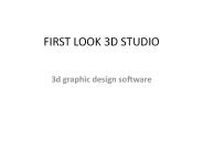 3d graphic design software - firstlook 3d studio