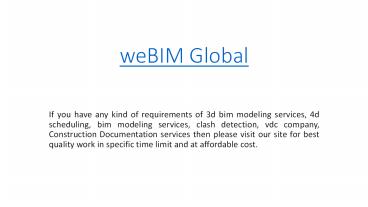 3D Building Information Modeling(BIM) Services