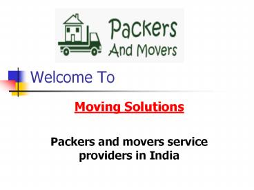 Moving Solutions