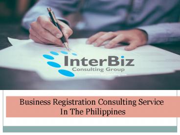 Get Business Registration Consulting Service in the Philippines