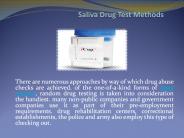 Saliva Drug Test Methods