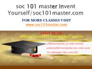 soc 101 master Invent Yourself/soc101master.com