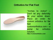 Orthotics for Flat Feet