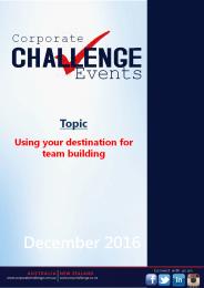 sing your destination for team building