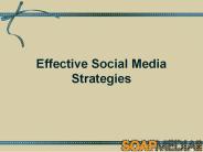 Effective Social Media Strategies