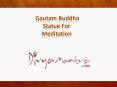 Gautam Buddha Statue For Meditation PowerPoint PPT Presentation