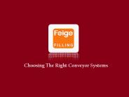 Conveyor Filling Systems