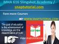 MHA 616 Slingshot Academy / snaptutorial.com PowerPoint PPT Presentation