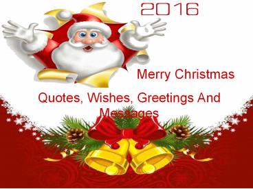 Merry Christmas 2016 Quotes, Wishes, Greetings And Messages (1)