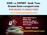 HSM 240 EXPERT  Seek Your Dream/hsm240expert.com