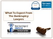 What To Expect From The Bankruptcy Lawyers