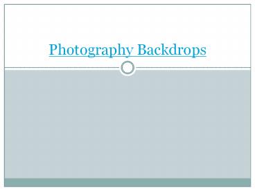 The Digital Photography Background Masterpiece