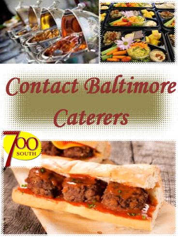 Contact Baltimore Caterers