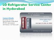 LG Refrigerator Service Center in Hyderabad