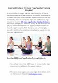 Important Facts of 200 Hour Yoga Teacher Training Rishikesh PowerPoint PPT Presentation