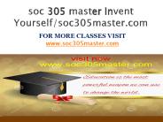 soc 305 master Invent Yourself/soc305master.com