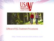 Peripheral Artery Disease Treatment & Procedure