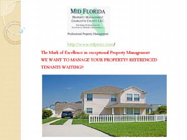 Mid Florida Property Management Charlotte County