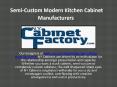 Semi-Custom Modern Kitchen Cabinet Manufacturers PowerPoint PPT Presentation