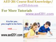 AED 201 Course Success Begins / aed201dotcom (1)