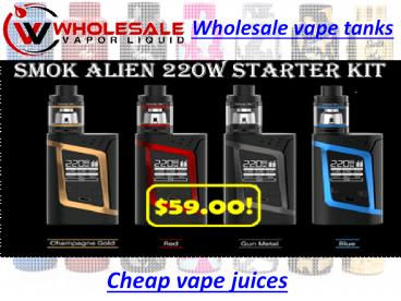 Wholesale vaping supplies