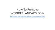 How to Remove Wonderlandads.com