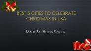 Best 5 Cities to Celebrate Christmas in USA