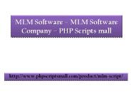 MLM Software – MLM Software Company – PHP Scriptsmall