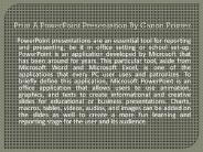 How To Print A PowerPoint Presentation By Canon Printer