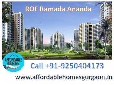 ROF Ramada Ananda Sector 95