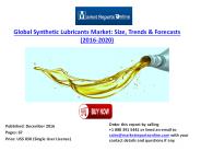 Synthetic Lubricants Market Forecasts to 2020