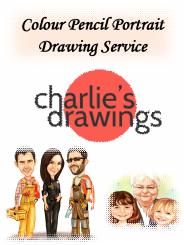 Colour Pencil Portrait Drawing Service