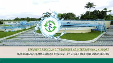 Effluent Recycling Treatment at Airport