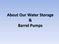 About Our Water Storage & Barrel Pumps PowerPoint PPT Presentation