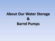 About Our Water Storage & Barrel Pumps
