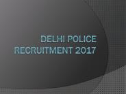 Delhi Police Recruitment 2017