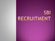 SBI Recruitment