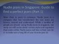 Nudie jeans in Singapore: Guide to find a perfect jeans (Part 1)