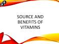 Source and benefits of vitamins PowerPoint PPT Presentation