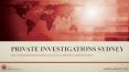 Private Investigations Sydney PowerPoint PPT Presentation