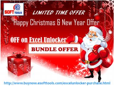 Happy Christmas & New Year OFFER on eSoftTools Excel