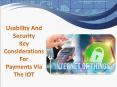 Usability And Security – Key Considerations For Payments Via The IOT PowerPoint PPT Presentation