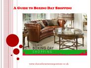 A Guide to Boxing Day Shopping