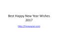 Best Happy New Year Wishes 2017, Messages, SMS PowerPoint PPT Presentation