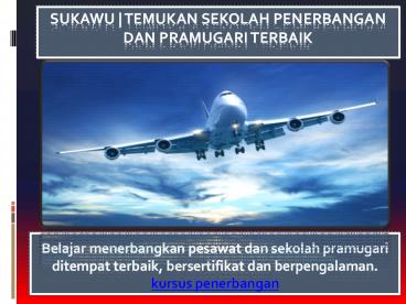 Sukawu | Temukan Sekolah Penerbangan dan Pramugari Terbaik