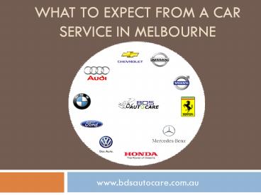 What to Expect From a Car Service in Melbourne