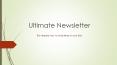 WordPress plugin-Ultimate Newsletter PowerPoint PPT Presentation